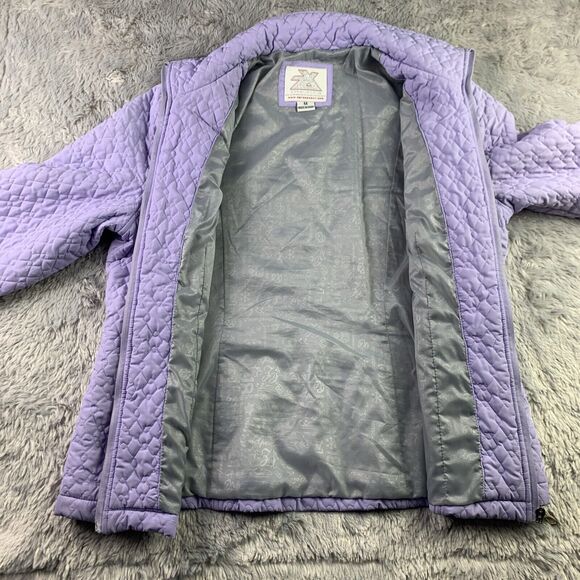ZeroXposur Jacket Womens Medium Purple Quilted Funnel Neck Full Zip Outdoor - Picture 7 of 13